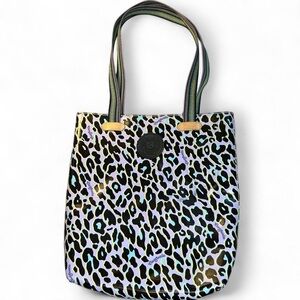 💜🐆Consuela Dee Dee Everyday Tote – Purple Leopard
